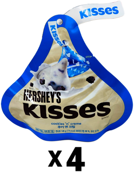 허쉬 키세스 쿠키앤크림 초콜릿, 146g, 4개