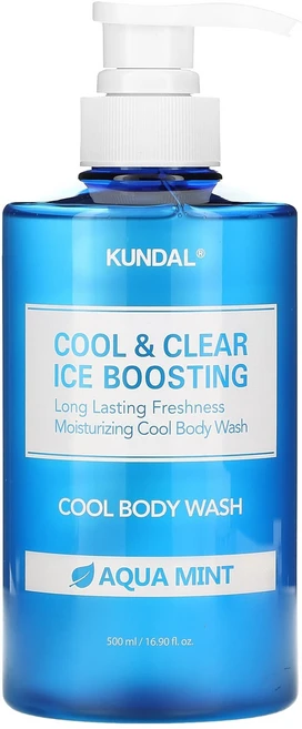 쿤달 쿨앤클리어 아이스 부스팅 쿨 바디워시 아쿠아 민트 500ml (16.9 fl oz) KDL-42119 - 쿠팡