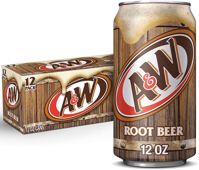 A&W Root beer 미국 소다 에이앤더블유 루트 비어 탄산음료 12oz (355ml) 12캔세트 미국음료, 355ml, 12개