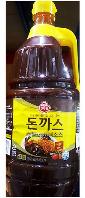 돈까스소스 (오뚜기 2.1K)X6 벌크포장 포장전문점 돈카츠 감칠맛 치즈용, 2.1kg, 6개