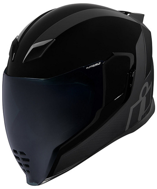 아이콘 에어플라이트 밉스 스텔스 오토바이 헬멧, XXL, 혼합블랙