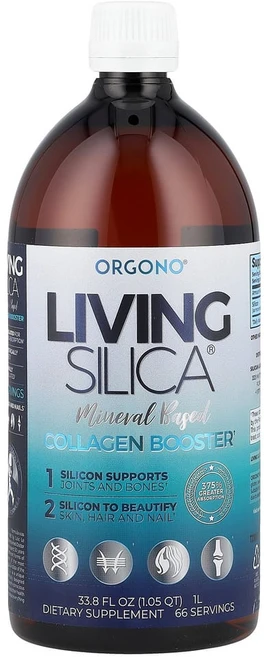 실리시움 래보라토리 Orgono Living Silica 콜라겐 부스터 1L(33.8fl oz), 1L, 1개 - 쿠팡