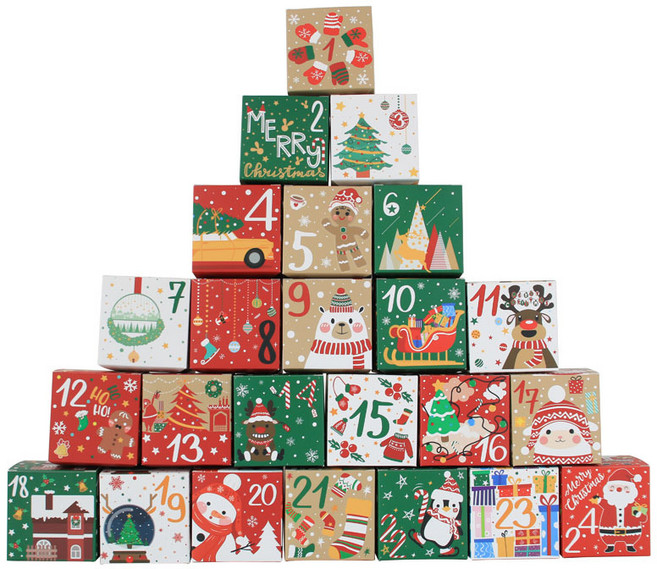 빅마이 크리스마스 랜덤 박스 만들기, 24개입