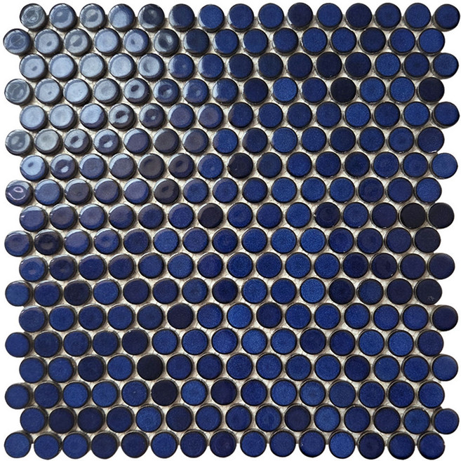 원형 모자이크 타일 벽 주방 욕실 화장실 현관 붙이는 셀프 인테리어 19mm, J-30, 1개