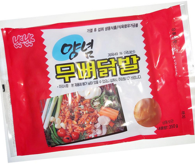 냠냠 무뼈 닭발 볶음 350g 단체용 닭발, 1개