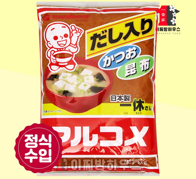 마루코메 된장/미소 된장, 1kg, 1개