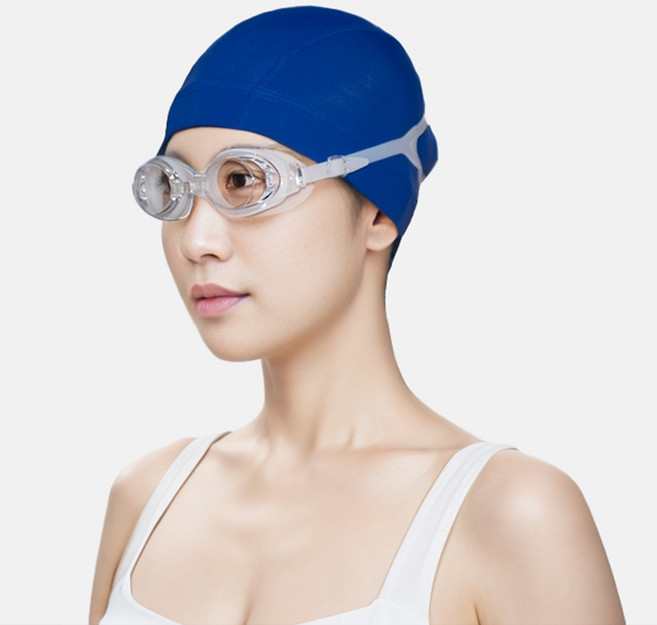 르블루 프리미엄 물안경 노미러 G1979 수경, 화이트, 1개