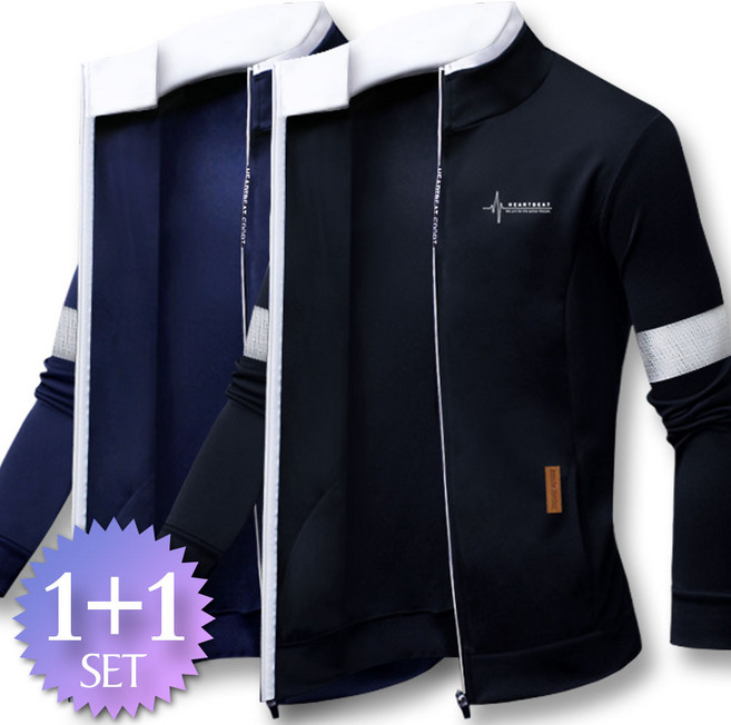 블루포스 제네타 하이넥 집업 1+1세트 남자 트레이닝 점퍼 겨울 남성 츄리닝 자켓
