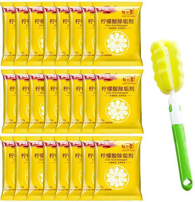 檸檬酸除垢劑 強力除水垢劑 清潔劑, 1個, 檸檬酸除垢劑 24袋