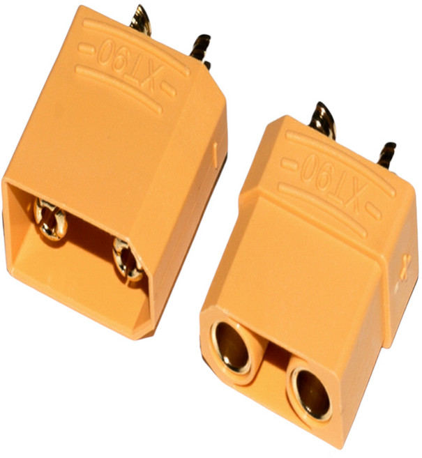 XT30 XT60 XT90 XT150 커넥터 DC잭 드론 RC카 배터리, 18.(AWG) XT90(암+숫), 1개