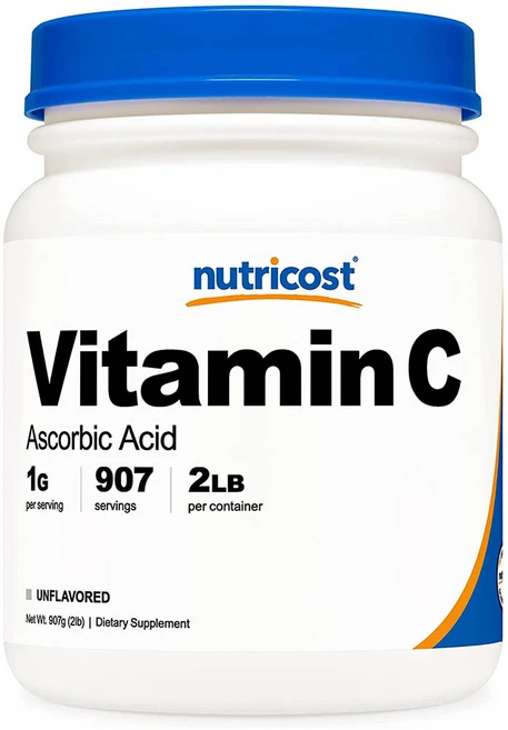 뉴트리코스트 물에타먹는 비타민 C 1000mg 900회분 비타민C가루, 907g, 1개 - 쿠팡