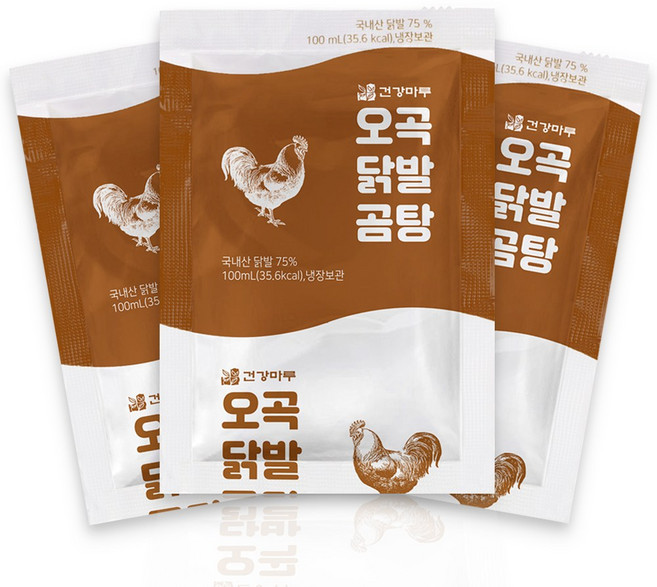 오곡 닭발곰탕 저염식 고단백 사골식 영양식품, 100ml, 60개