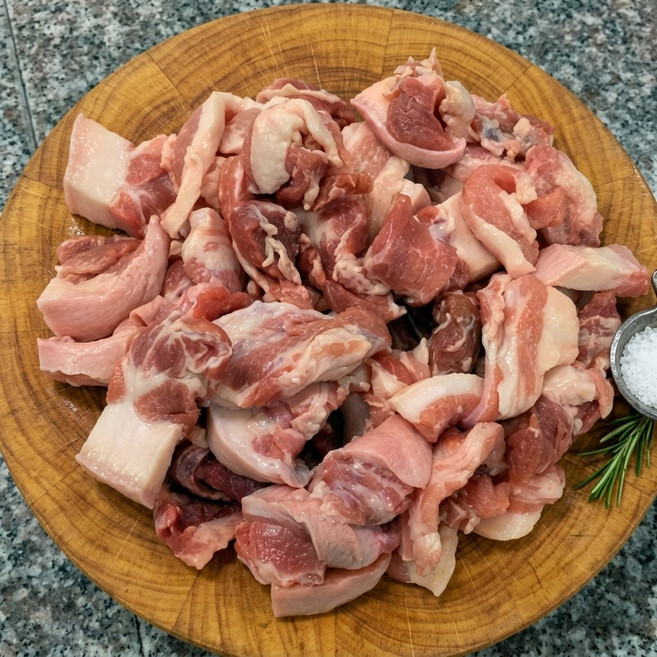 돼지 뒷고기 막고기, 1개, 250g