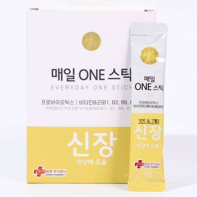 매일ONE스틱 매일원스틱 강아지 고양이 기능성 종합 영양제 프로바이오틱스, 1개, 신장, 30회분 - 쿠팡