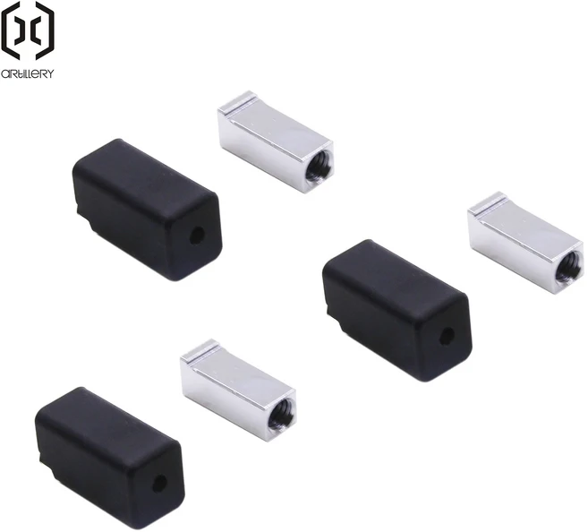 블랙 접착 알루미늄 키트 Artillery X3/X4 시리즈 3D 프린터 핫 엔드 및 압출기에 적합, 01 3 set