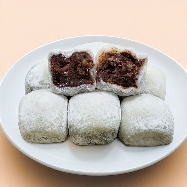 [찰진한상자] 백모 영양모찌 백모영양 찹쌀떡 (100g 20알2kg) 식사대용떡 간식떡 답례떡 행사떡, 4박스, 2kg