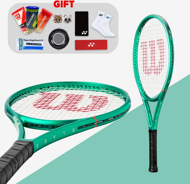 2026 윌슨 블레이드 101 팀 V10 275g 테니스라켓 스트링외 4종, G2 일반 그립 사이즈, 탑스핀 센서스 로테이션 7각