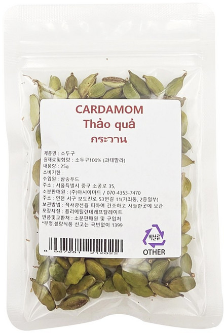 에이엠 카르다몸(소두구), 1개, 25g