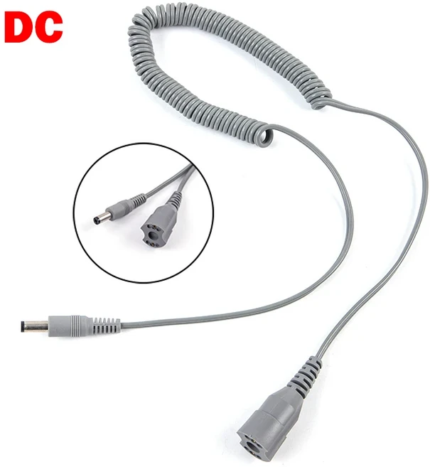전기 네일 드릴 핸드피스 코드 전원 케이블 강력한 기계 액세서리 전기 네일 드릴용 10mm 회색 핸들 로프 3, 02 A1