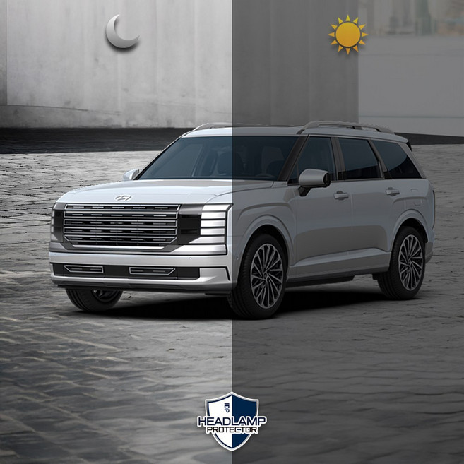 팰리세이드 LX3 3세대 흑백 자외선 UV PPF 자동차 블랙 헤드라이트 보호 틴팅 필름