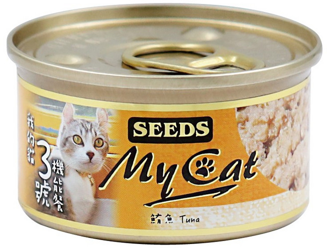 SEEDS-MyCat我的貓機能餐 小罐, 85g, 24個, 3號白身鮪魚