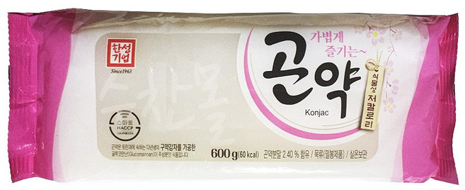 한성기업 가볍게 즐기는 곤약, 600g, 2개