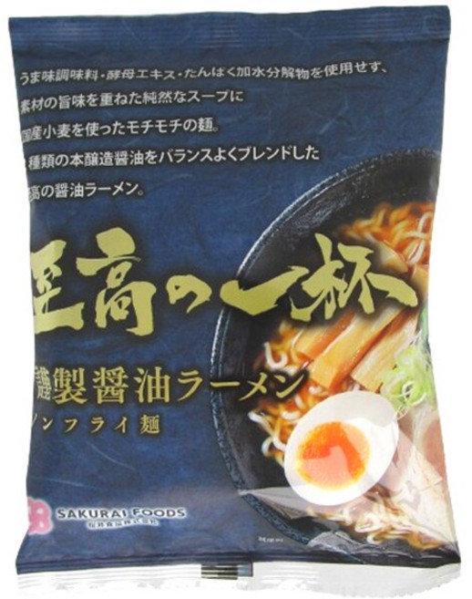 사쿠라이 식품 최고의 한 그릇 근제 간장 라면 125g 163457