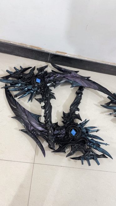 神印王座 聖采兒 cos道具 鐮刀 死神 cosplay 可拆分 武器, 如圖所示, 1個