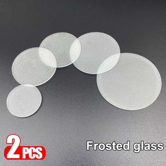 2개 LED 불투명 유리판 지름 35 44mm 45mm 50mm 59mm 64mm 69mm 원형 평면 반투명 유리 램프쉐이드 조명용