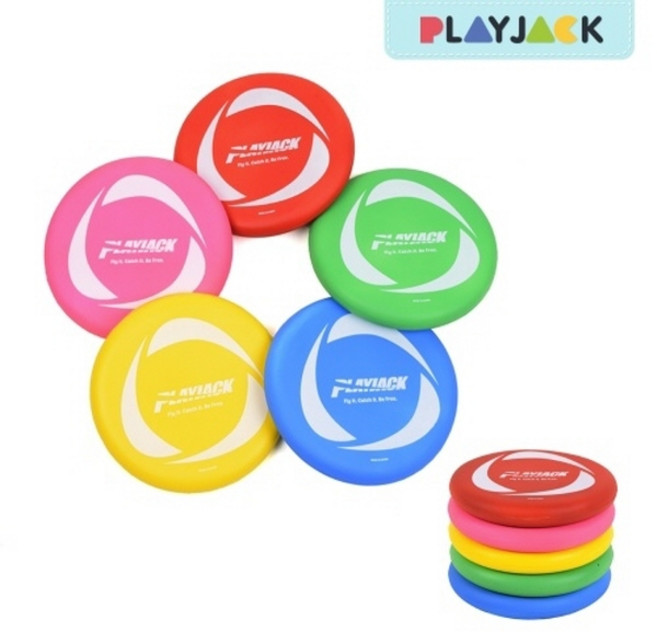 플레이잭 원반 소프트 플라잉 디스크 부메랑 놀이, 핑크, 1개