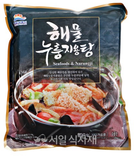 영동씨푸드/해물누룽지탕(850g)/해산물+소스, 850g, 10개