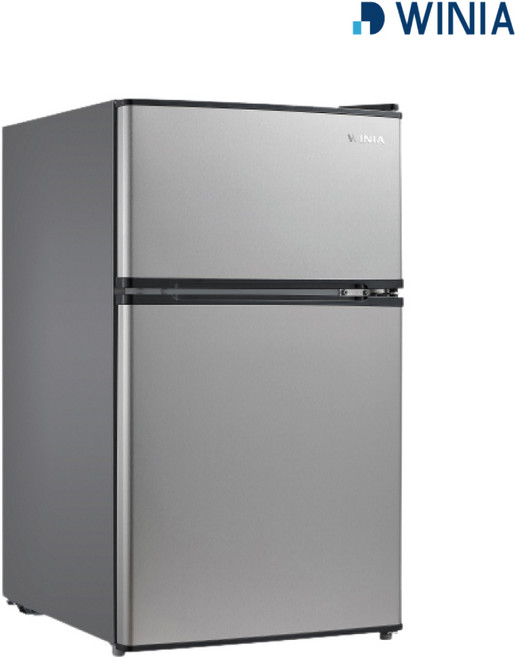 위니아 소형 일반냉장고 87L, WRT09DS(A), 실버