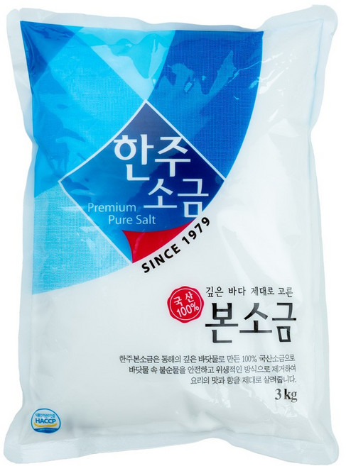 한주소금, 3kg, 1개