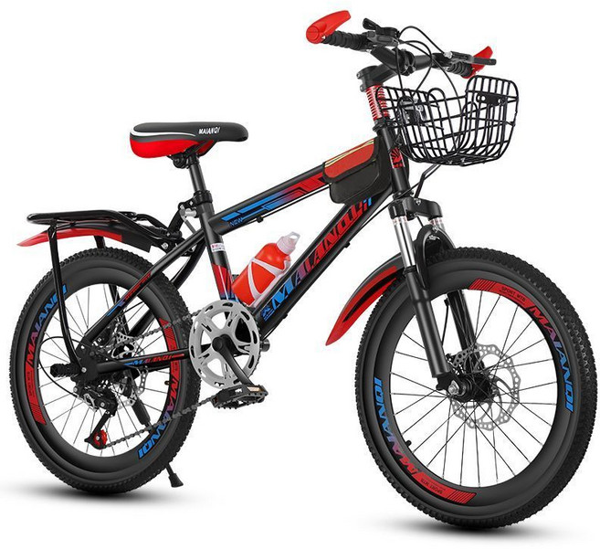 A+LLCO 兒童自行車, 1個, (避震碟剎+（變速炫彩）戰神版)24寸適應身高150/168厘米