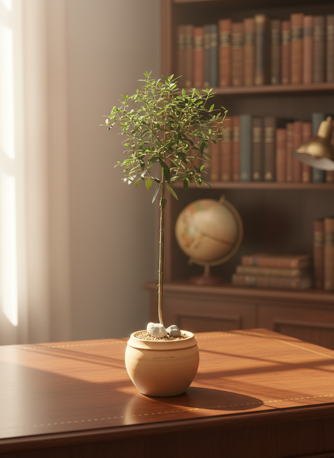 [지중해감성] 올리브나무 외목대 인테리어 식물 중대형 감사 축하 선물, 식물만