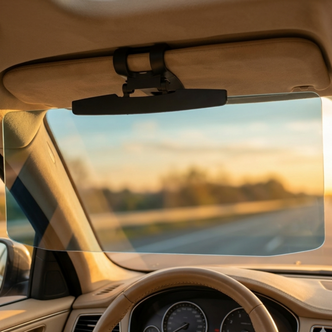 톤앤드 울렁거림 없는 눈부심 자외선 UV 차단 선바이저, 1개, 블랙