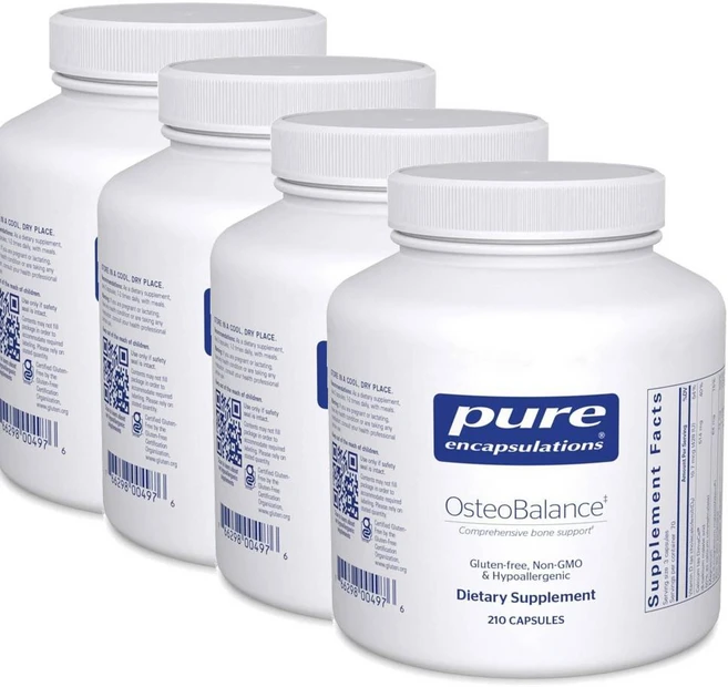 퓨어인캡슐레이션 오스테오밸런스 칼마디 아연 캡슐 Pure Encapsulations OsteoBalance, 4개, 210정 - 쿠팡