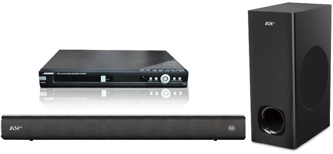BOK 智慧影音組 家庭劇院組合, 黑色, 【DVR-320G硬盤式DVD錄放影機+SR Soundbar藍牙2.1聲道】 光纖HDMI智慧影院組 送!光纖線+ HDMI ARC線