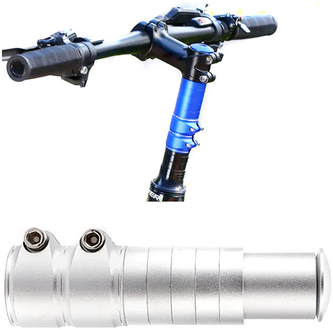 락모터스 자전거 핸들 높이조절 익스텐더 135mm 스템 확장 헤드업, 1개, 블랙