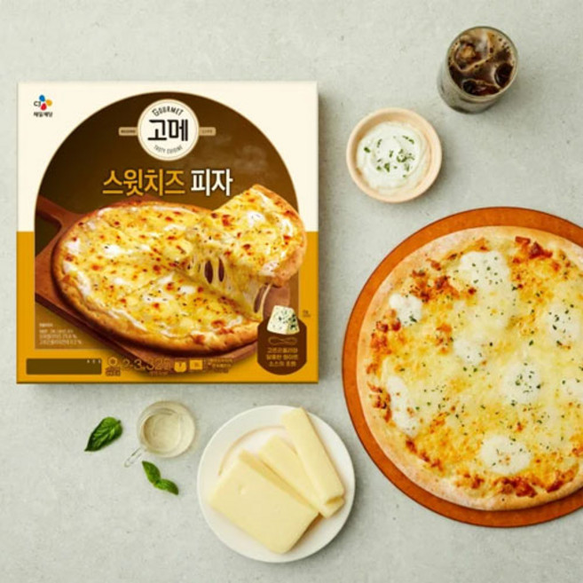CJ 고메 스윗 치즈 피자, 325g, 1개