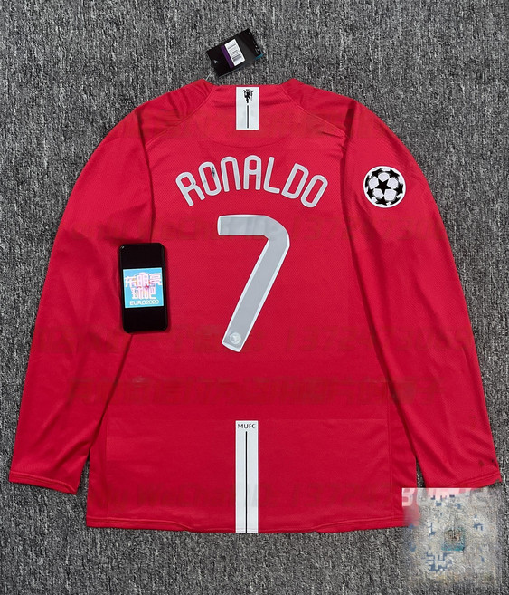 레트로 맨체스터유나이티드 2007-09 홈 챔스파이널 유니폼 맨유, 선택안함, 1개