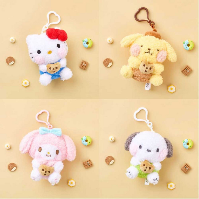 산리오 가방고리 인형 키링 볼빵빵 쿠로미 마이멜로디 시나모롤 폼폼푸린 포차코 헬로키티