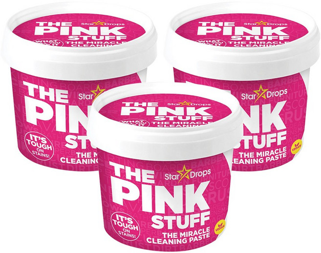 PINK STUFF 핑크스터프 미라클 청소페이스트, 3개, 850g