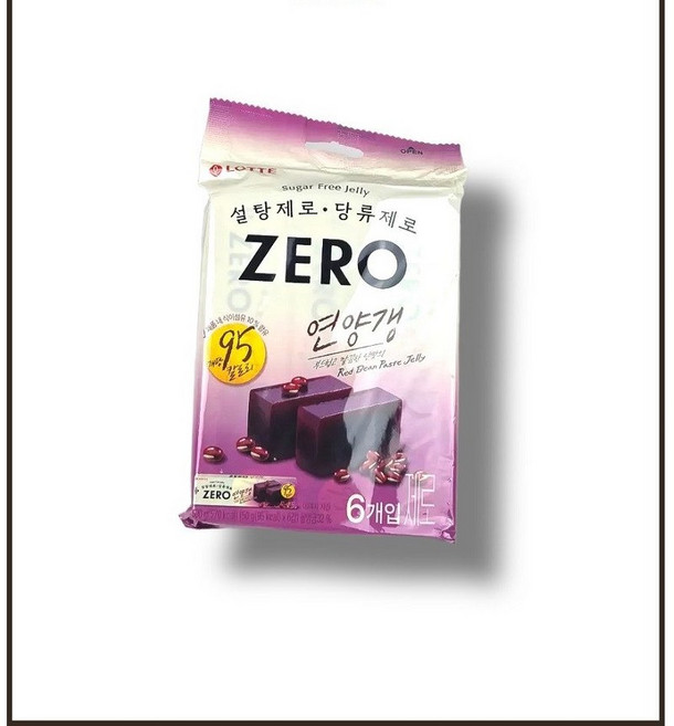 롯데 제로 연양갱 6입 번들 300g 무설탕 양갱 당뇨 간식 저당 할매니얼