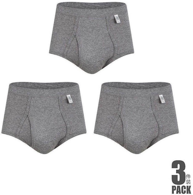 宜而爽 純棉羅紋男三角褲 3件裝