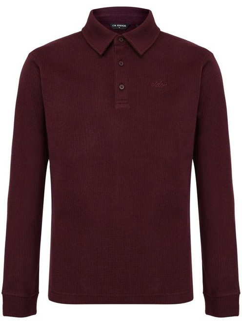 4위 - EIDER L.GAUGE (로우게이지) 남성 긴팔 폴로 티셔츠_Burgundy_DMW26255R9