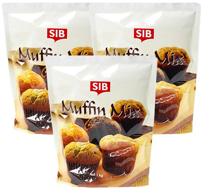 쿡앤베이크 머핀 믹스 프리, 1kg, 3개