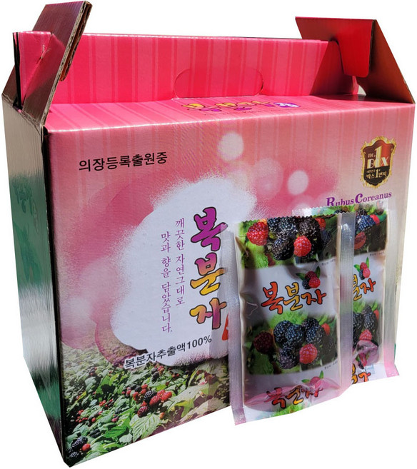 건조(말린)된 복분자로 만든 복분자진액 100ml 복분자즙 (한방건강마을), 60개