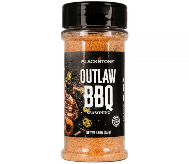 블랙스톤 4229 소금 후추 마늘 SPG 시즈닝 요리용 치킨 소고기 감자튀김 스테이크 가금류 채소 음식에 뿌리기 만능 그릴 향신료 믹스 바비큐 러브 62온스 다채로운 색상, 아웃로우 BBQ, 1, 175g