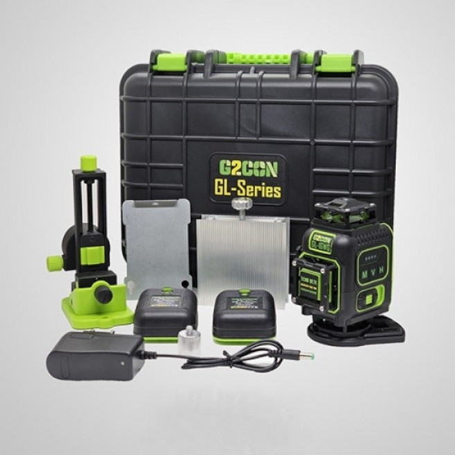 G2CON 지투콘 초소형 4D 그린 라인 레이저 레벨기 GL-16WG 수평 수직 측정 GL16WG, 1개